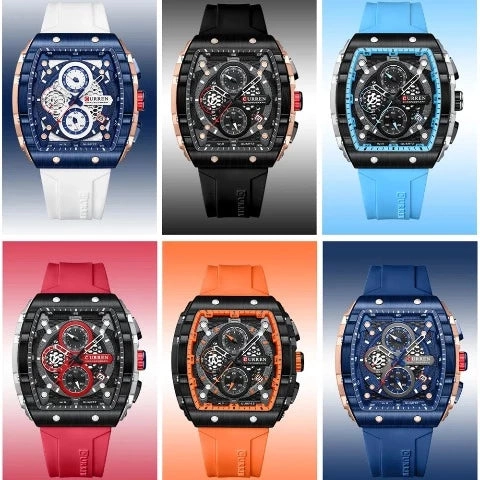 CURREN Men's Sports Rectangular Watch (Dial 4.7cm) - CUR221