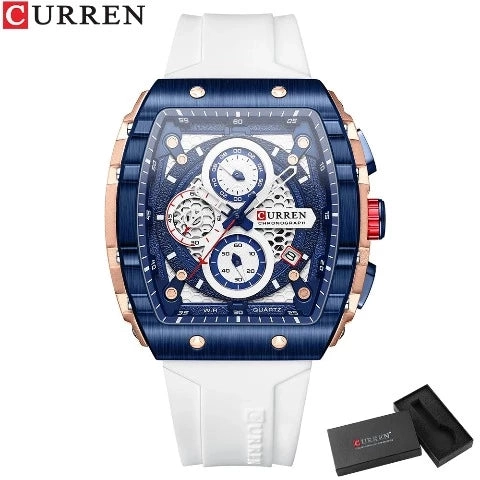 CURREN Men's Sports Rectangular Watch (Dial 4.7cm) - CUR221