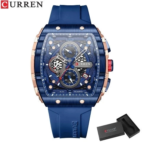 CURREN Men's Sports Rectangular Watch (Dial 4.7cm) - CUR221