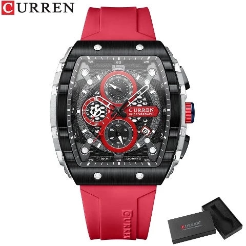 CURREN Men's Sports Rectangular Watch (Dial 4.7cm) - CUR221