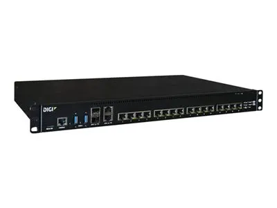 Digi Connect EZ 16 - Device server - with 1-year Digi LifeCycle Assurance - 16 ports - RS-232, 10GbE - rack-mountable EZ16-AD00