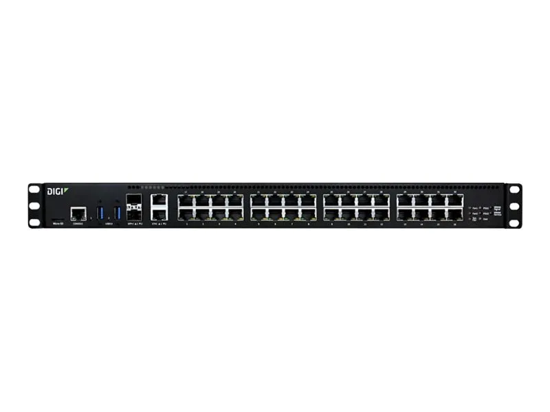 Digi Connect EZ 32 MEI - Device server - dual AC power, US power cords - with 1-year Digi LifeCycle Assurance - 32 ports - RS-232, EZ32-C200-US