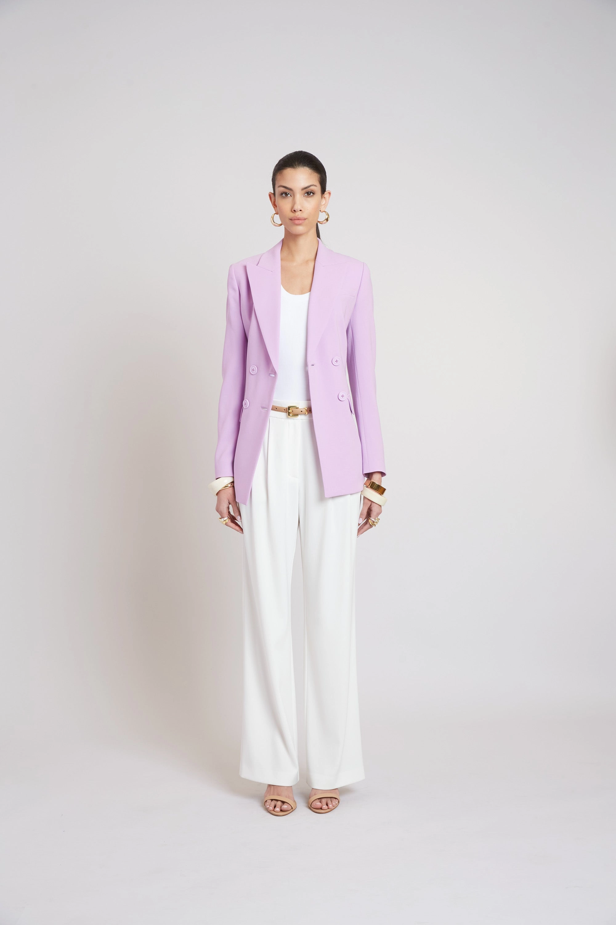 Double Breasted Crepe Blazer