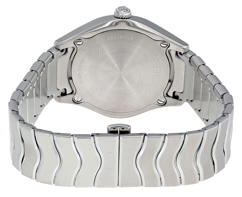 Ebel Wave Stainless Steel Silver Dial Date Quartz Mens Watch 1216200