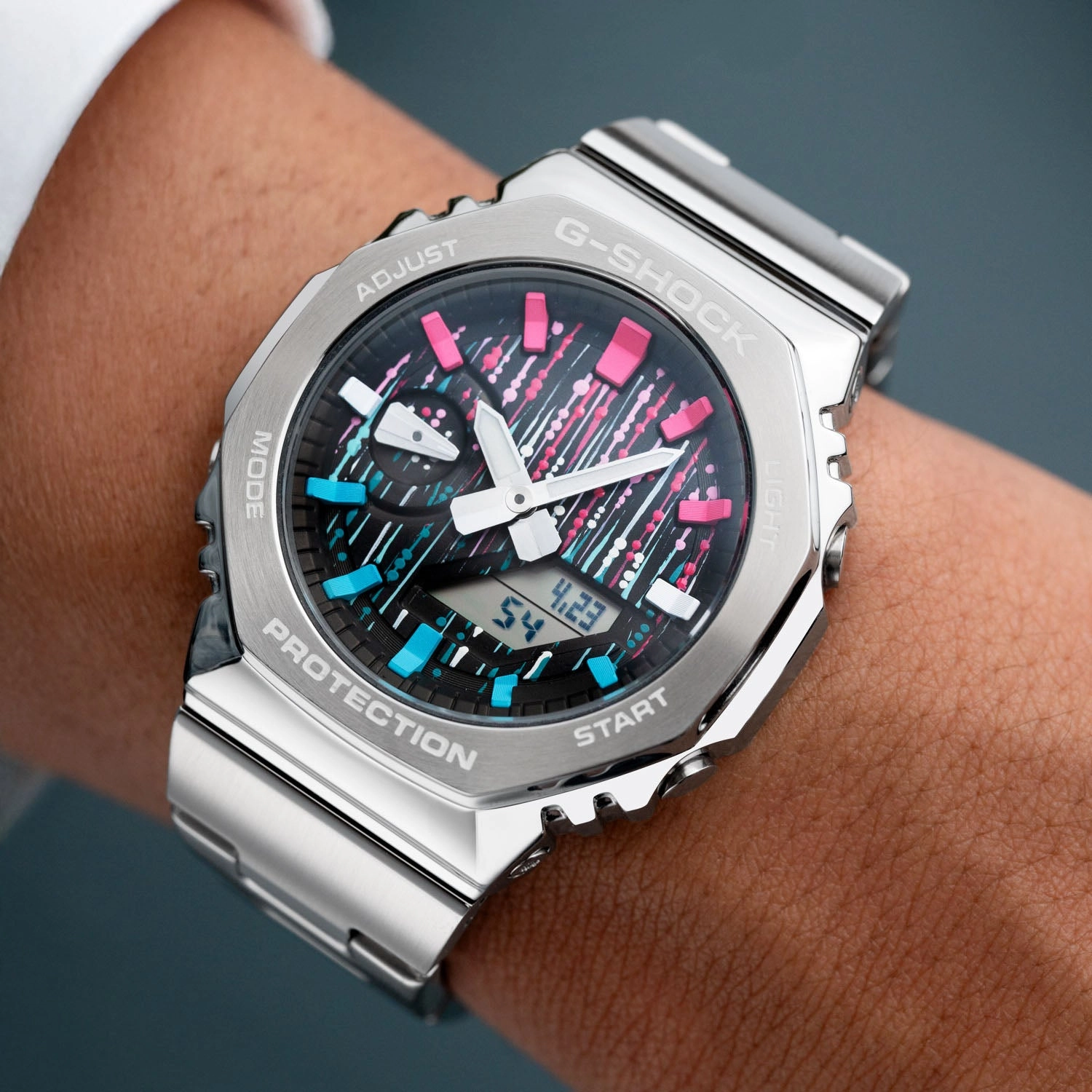 G-Shock CasiOak Blue Flamingo