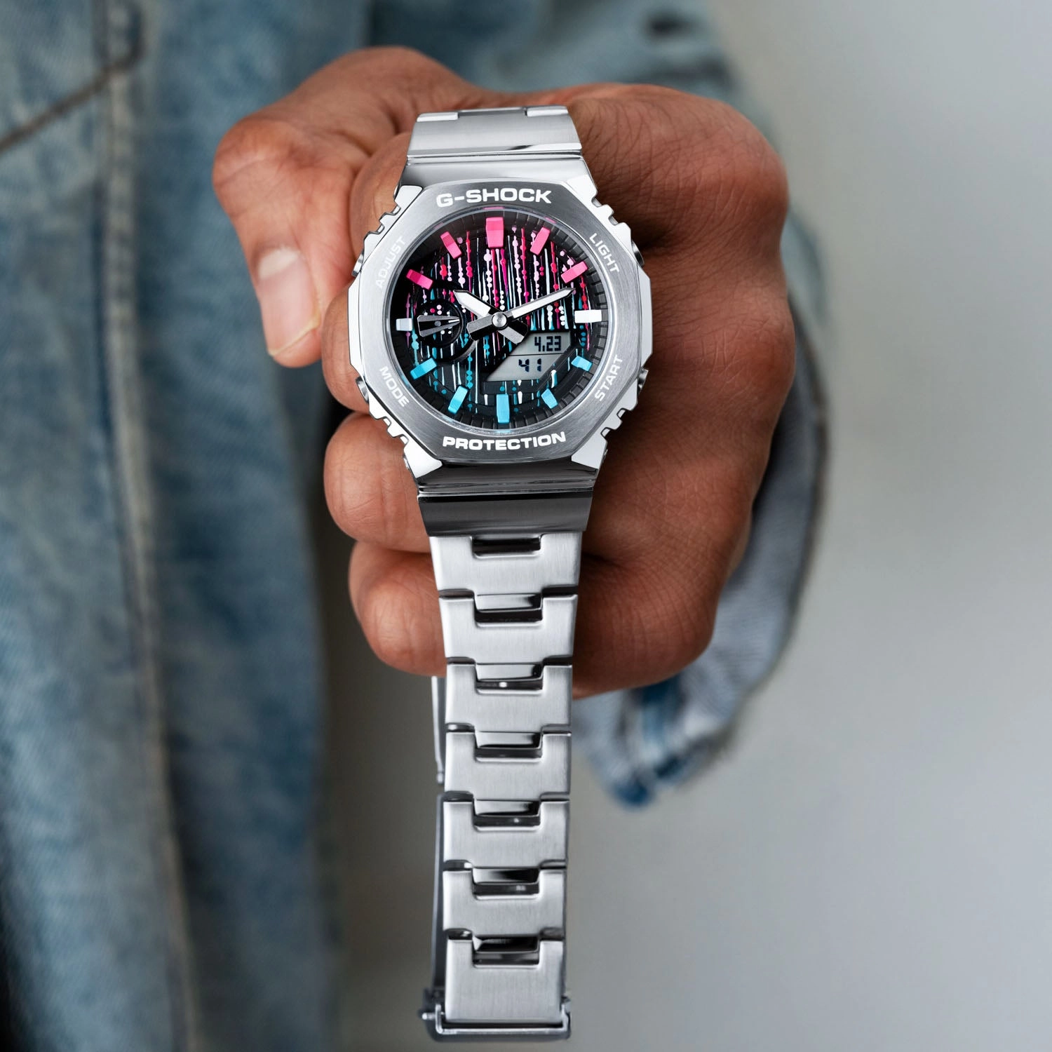 G-Shock CasiOak Blue Flamingo