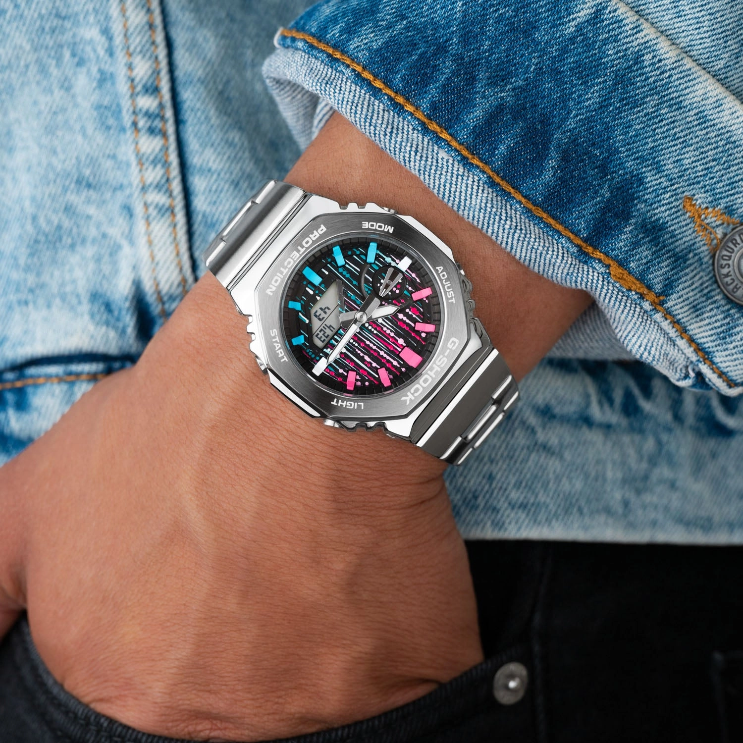 G-Shock CasiOak Blue Flamingo