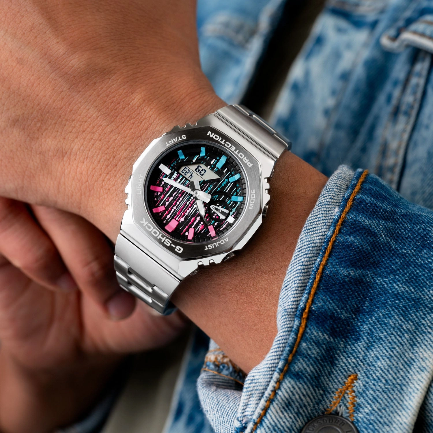G-Shock CasiOak Blue Flamingo