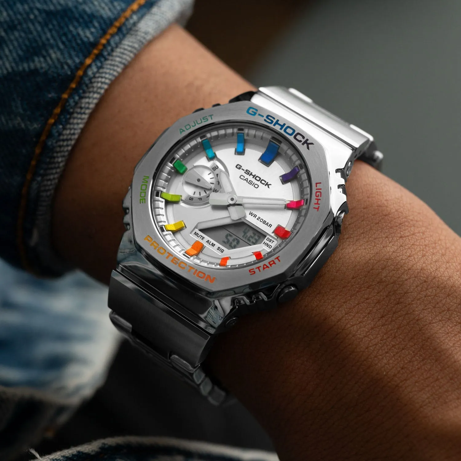 G-Shock CasiOak Full Metal Rainbow