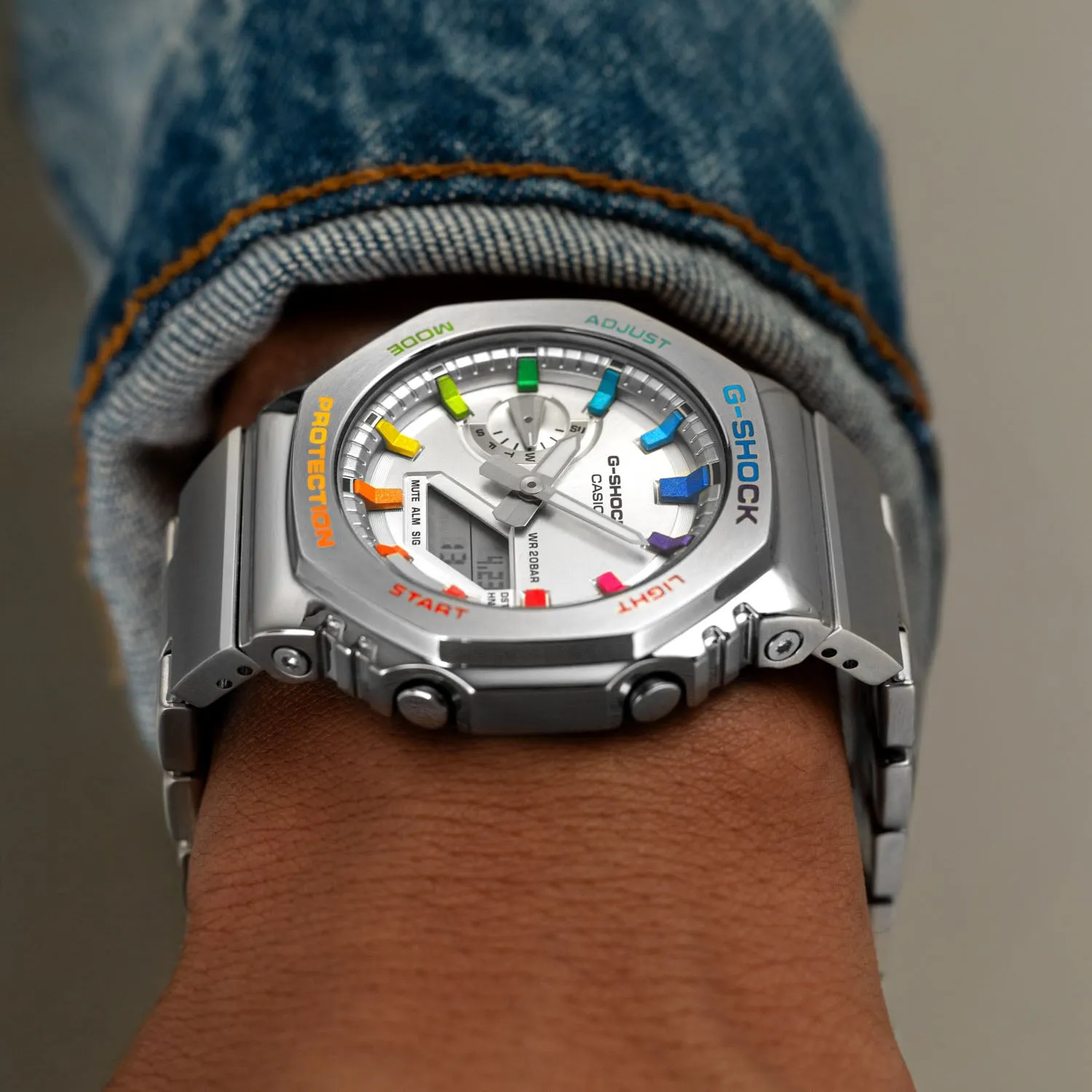 G-Shock CasiOak Full Metal Rainbow