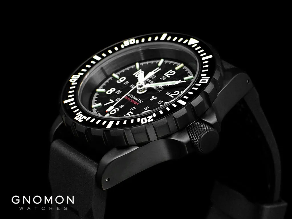 GSAR Government Diver Black Automatic - Rubber Ref. WW194006BK-0030