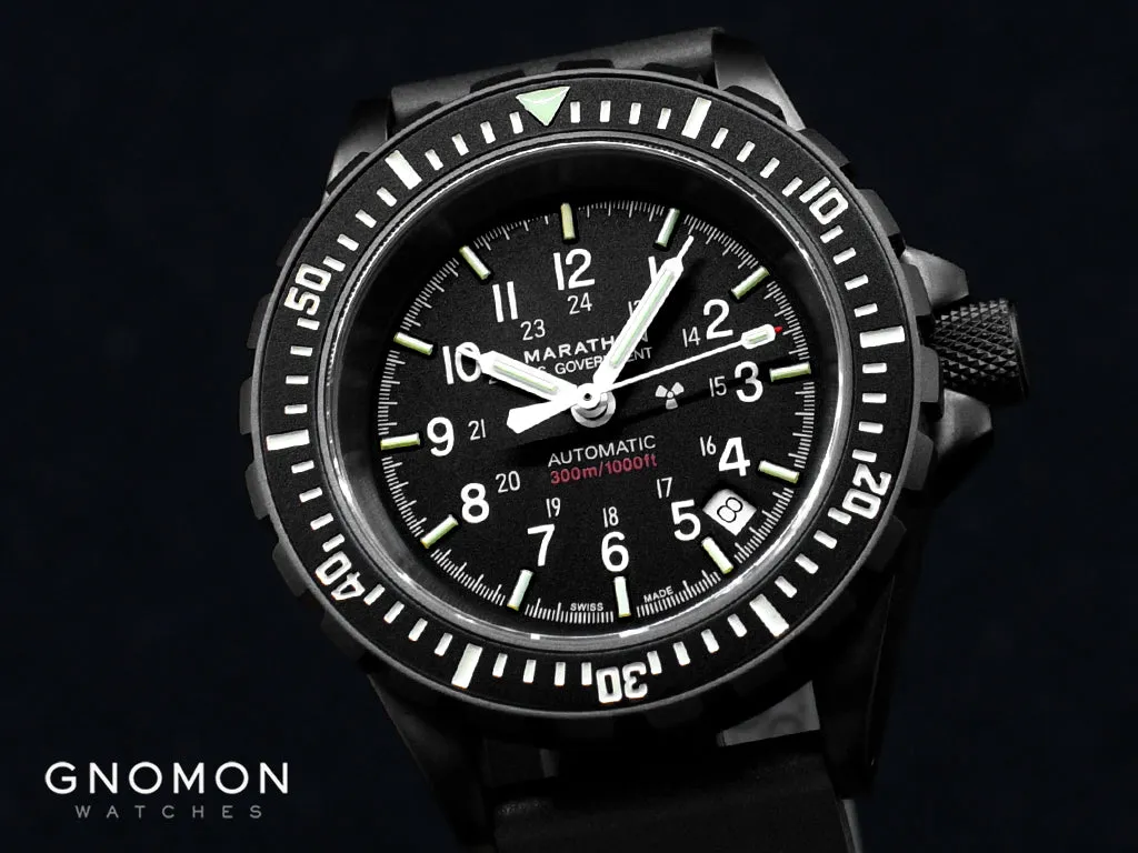 GSAR Government Diver Black Automatic - Rubber Ref. WW194006BK-0030