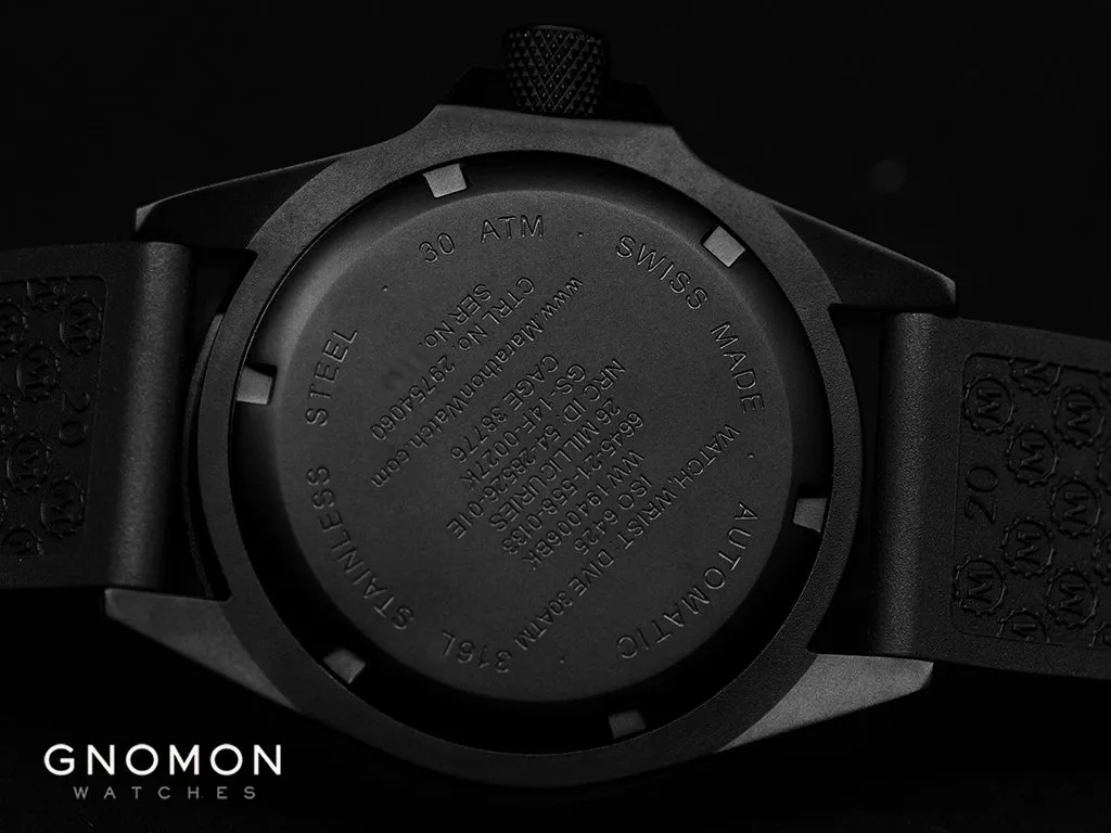 GSAR Government Diver Black Automatic - Rubber Ref. WW194006BK-0030