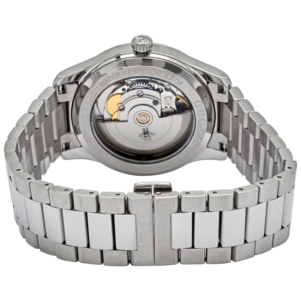 Gucci G-Timeless Automatic Black Onyx Stone Dial Ladies Watch YA1264130