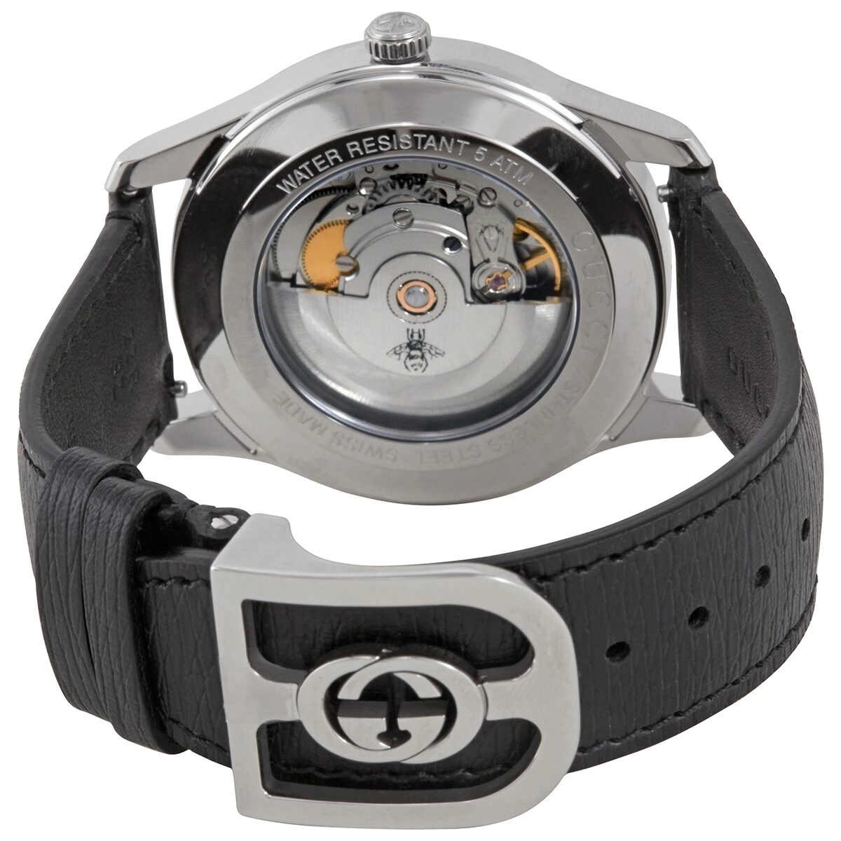 Gucci G-Timeless Automatic Black Onyx Stone Dial Men's Watch YA126286