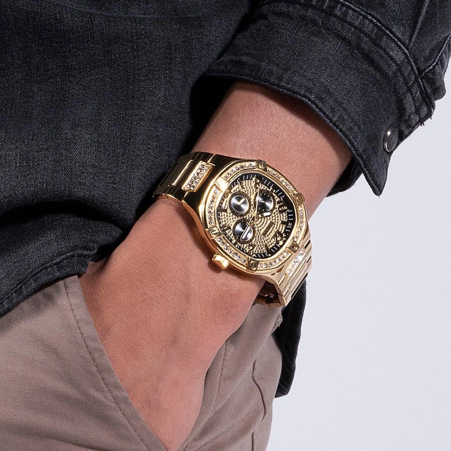Guess Duke Men's Gold Watch GW0576G2