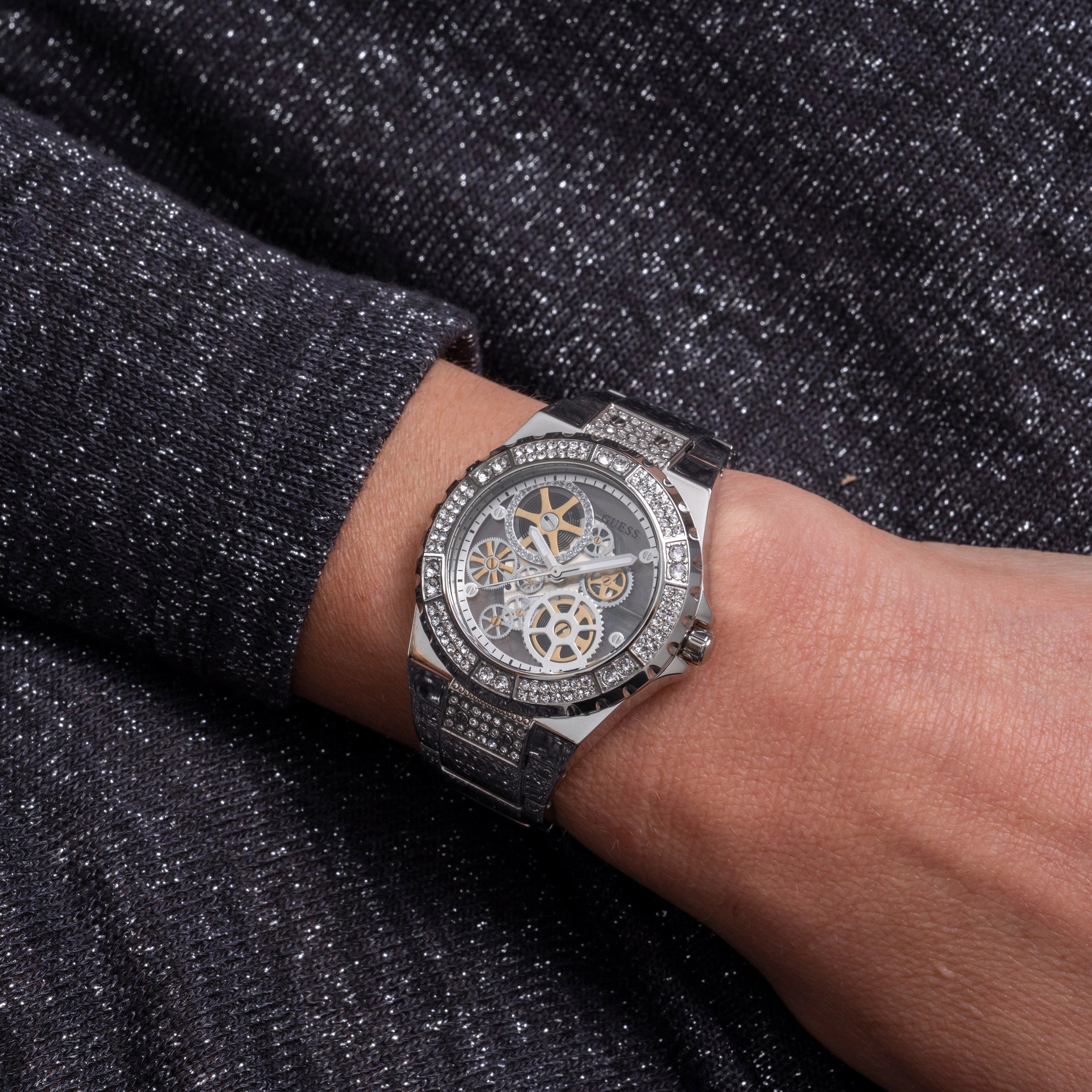 Guess GW0302L1 Ladies Reveal Silver Watch