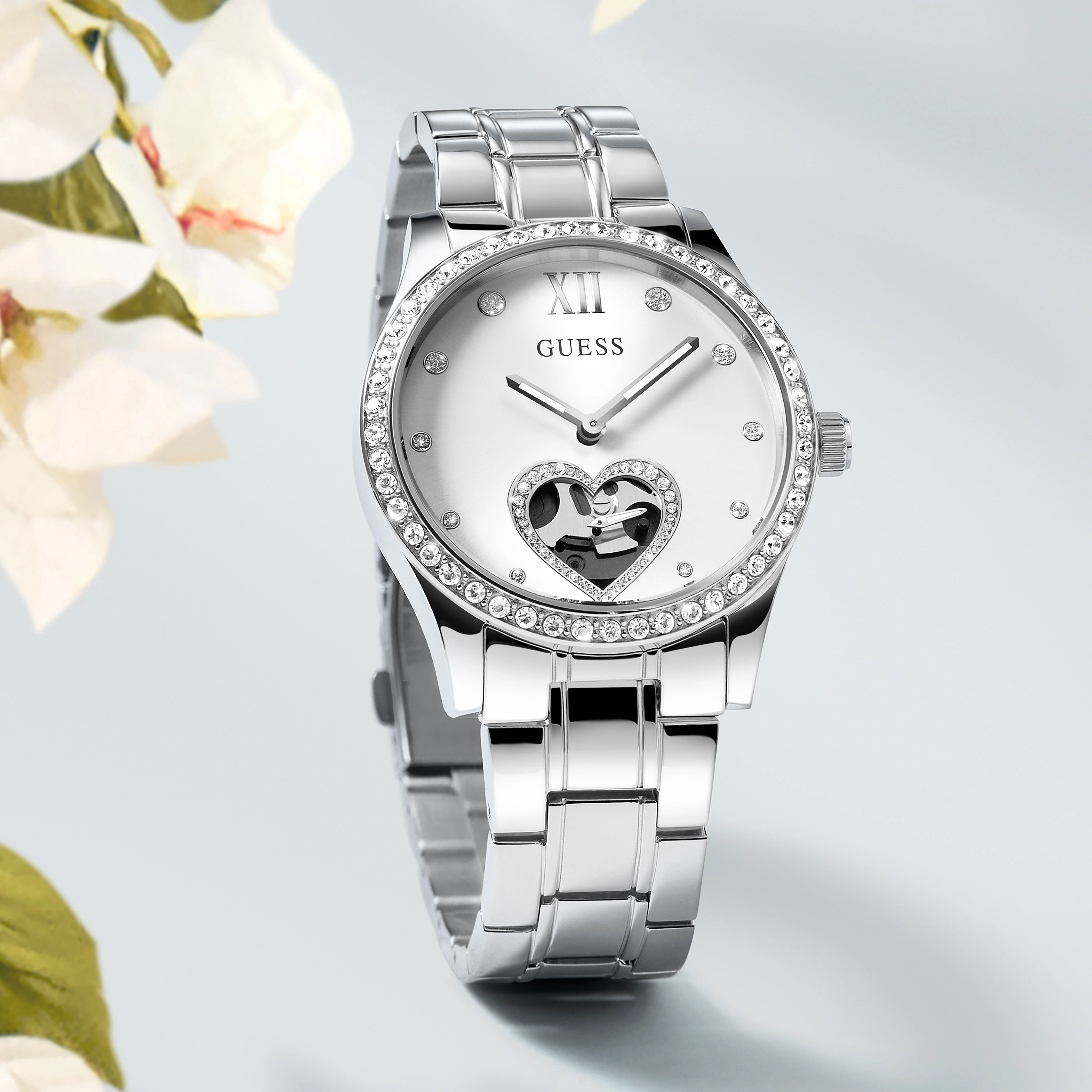 Guess GW0380L1 Ladies Be Loved Silver Watch
