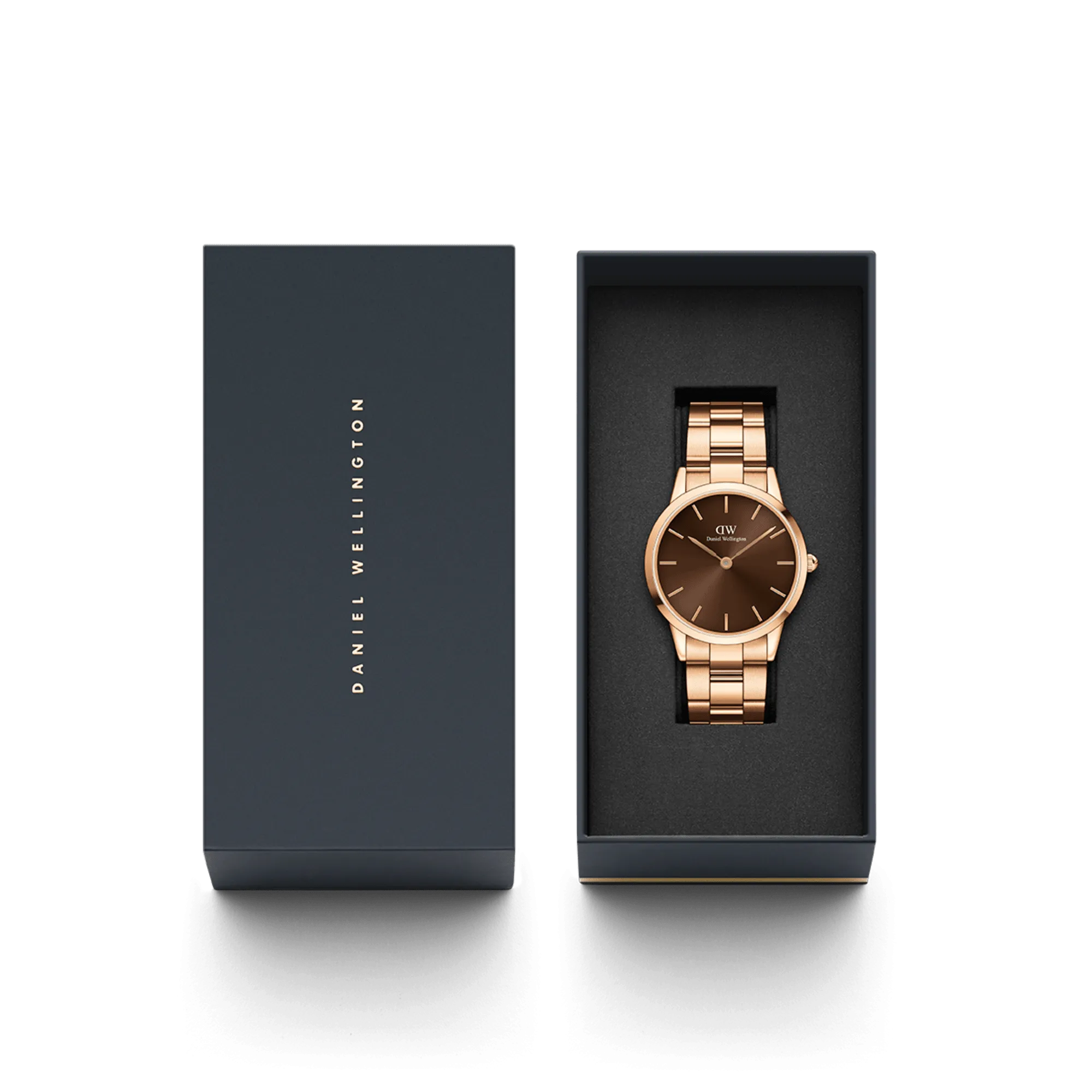 Iconic Link Amber Rose Gold