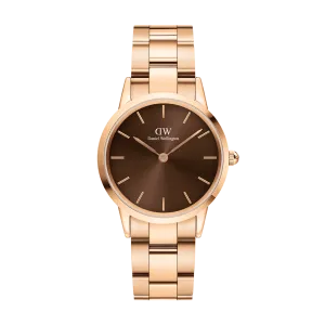 Iconic Link Amber Rose Gold
