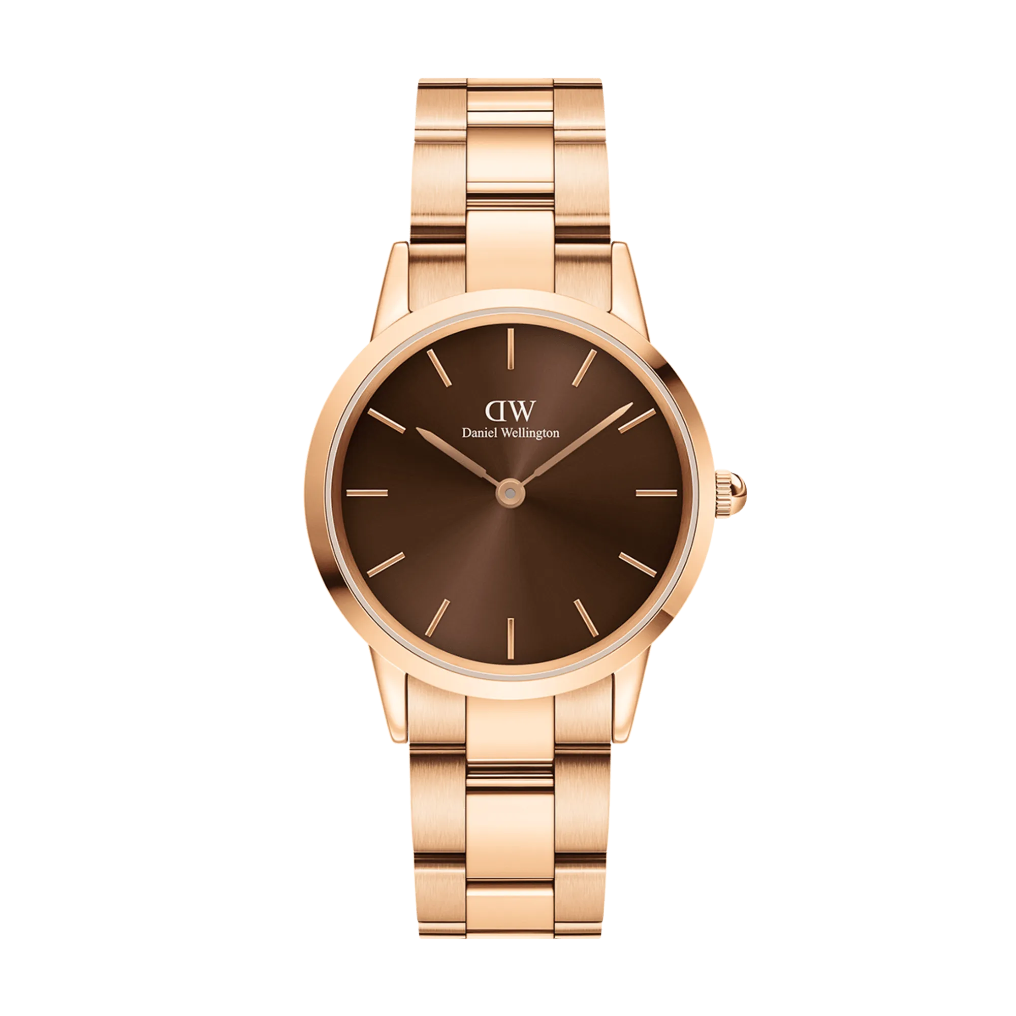 Iconic Link Amber Rose Gold