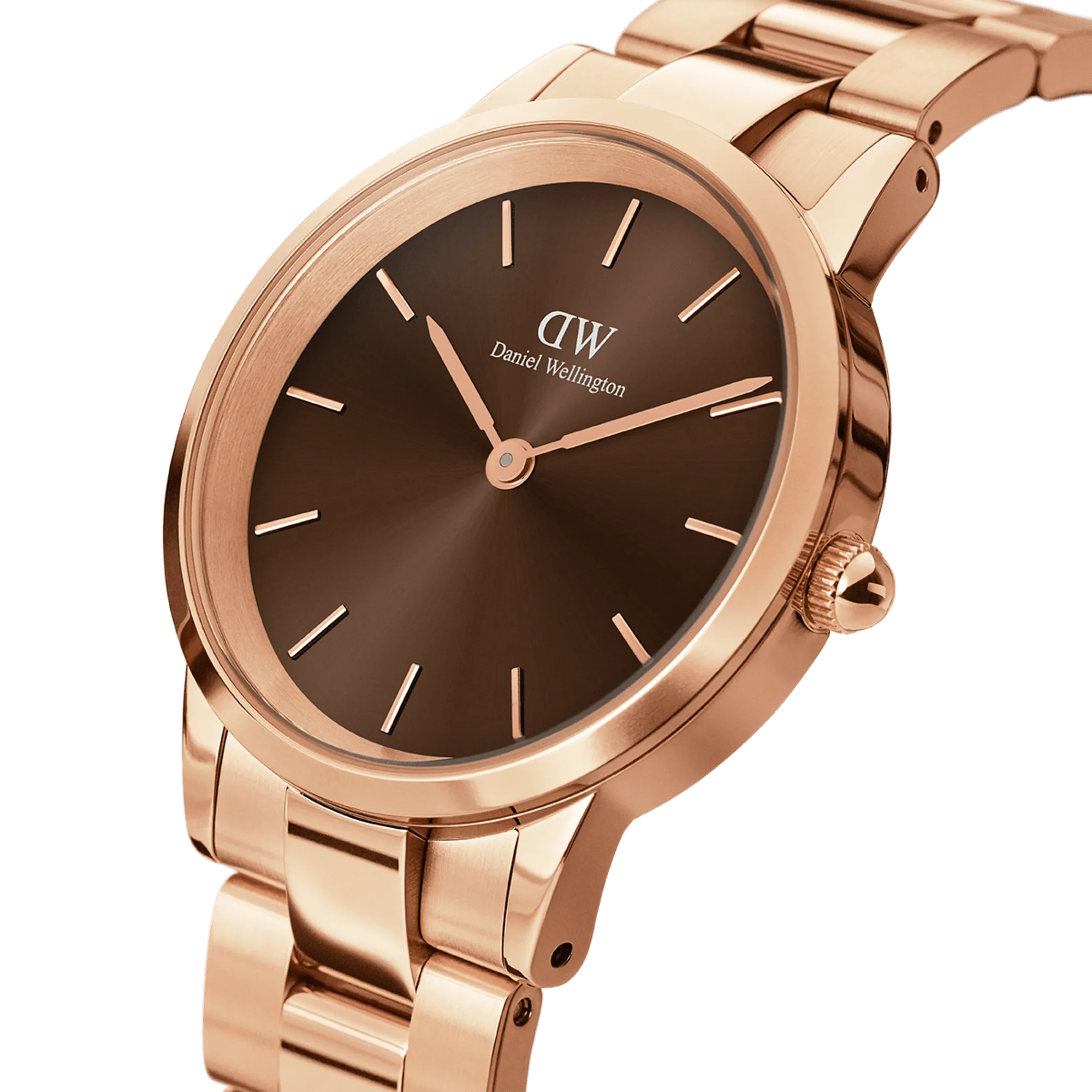 Iconic Link Amber Rose Gold