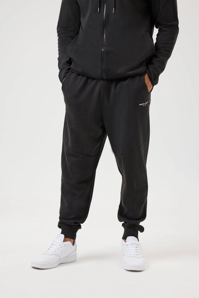INSPORT MEN'S TEC BLACK TRACKPANT