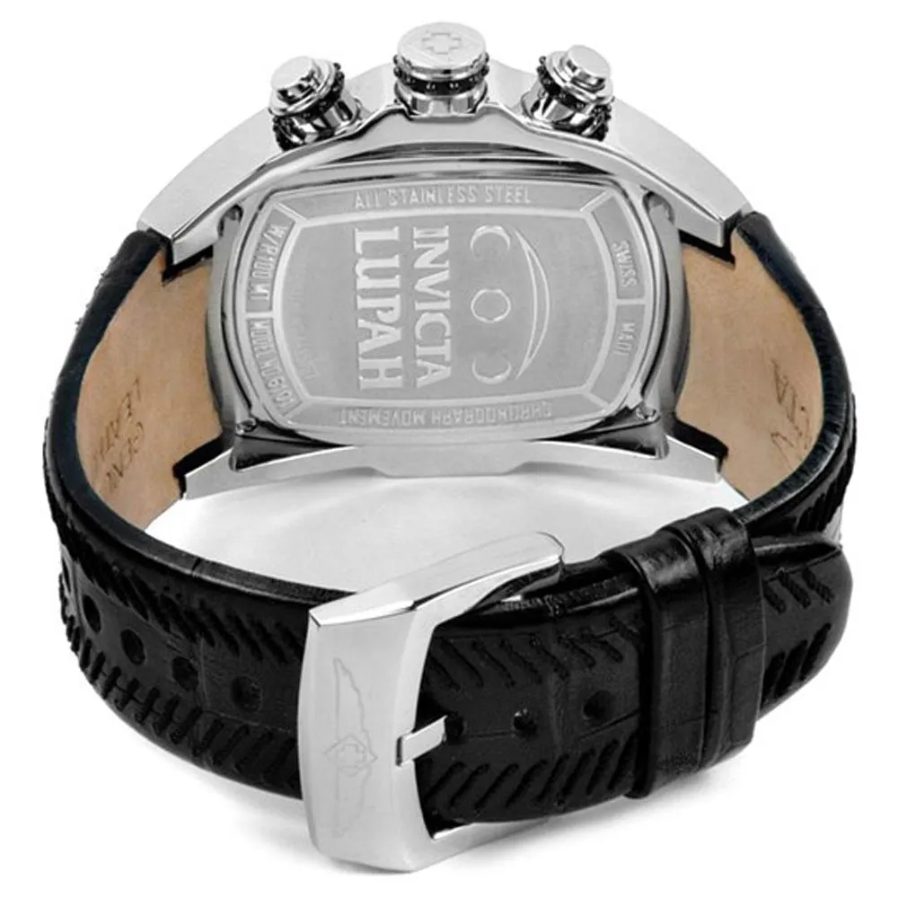 Invicta 6101 Men's Lupah Revolution Chronograph Charcoal Dial Rubber Strap Watch