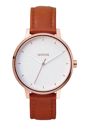 Kensington Leather - Rose Gold / White