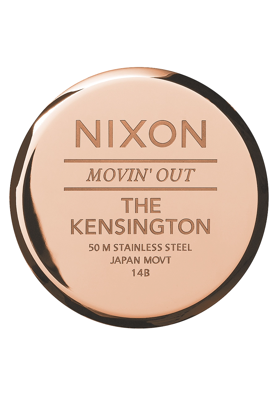 Kensington Leather - Rose Gold / White