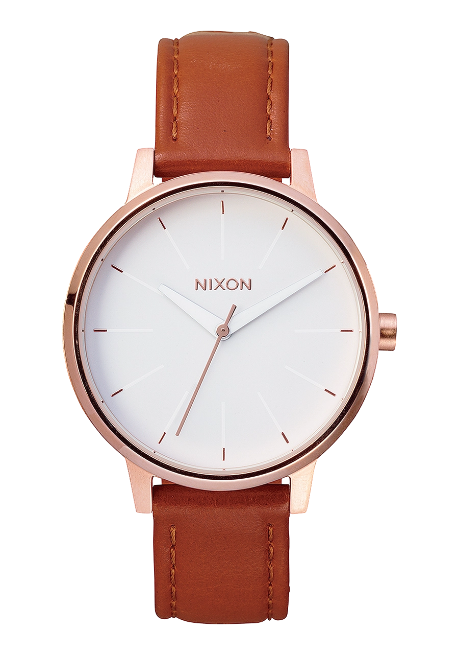 Kensington Leather - Rose Gold / White