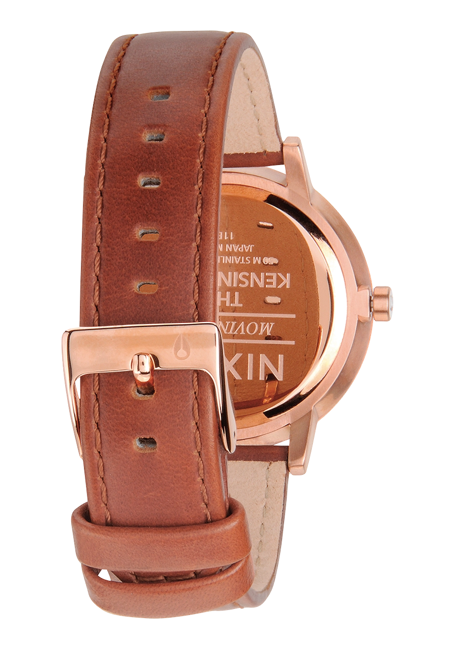 Kensington Leather - Rose Gold / White