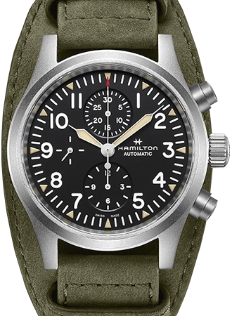 Khaki Field Auto Chrono Black Ref. H71706830