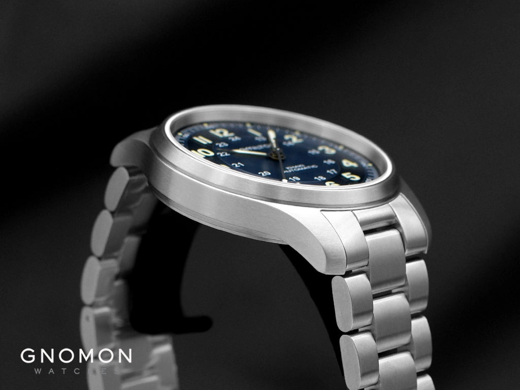 Khaki Field Titanium Auto 42 Blue - Bracelet Ref. H70545140