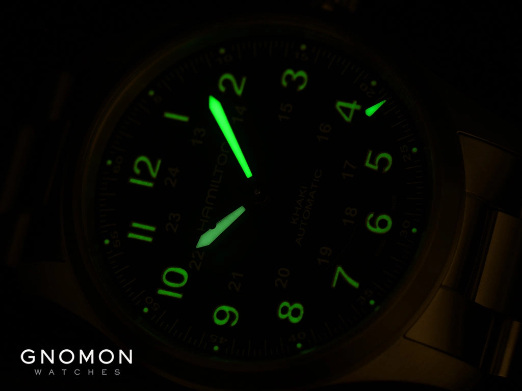 Khaki Field Titanium Auto 42 Blue - Bracelet Ref. H70545140