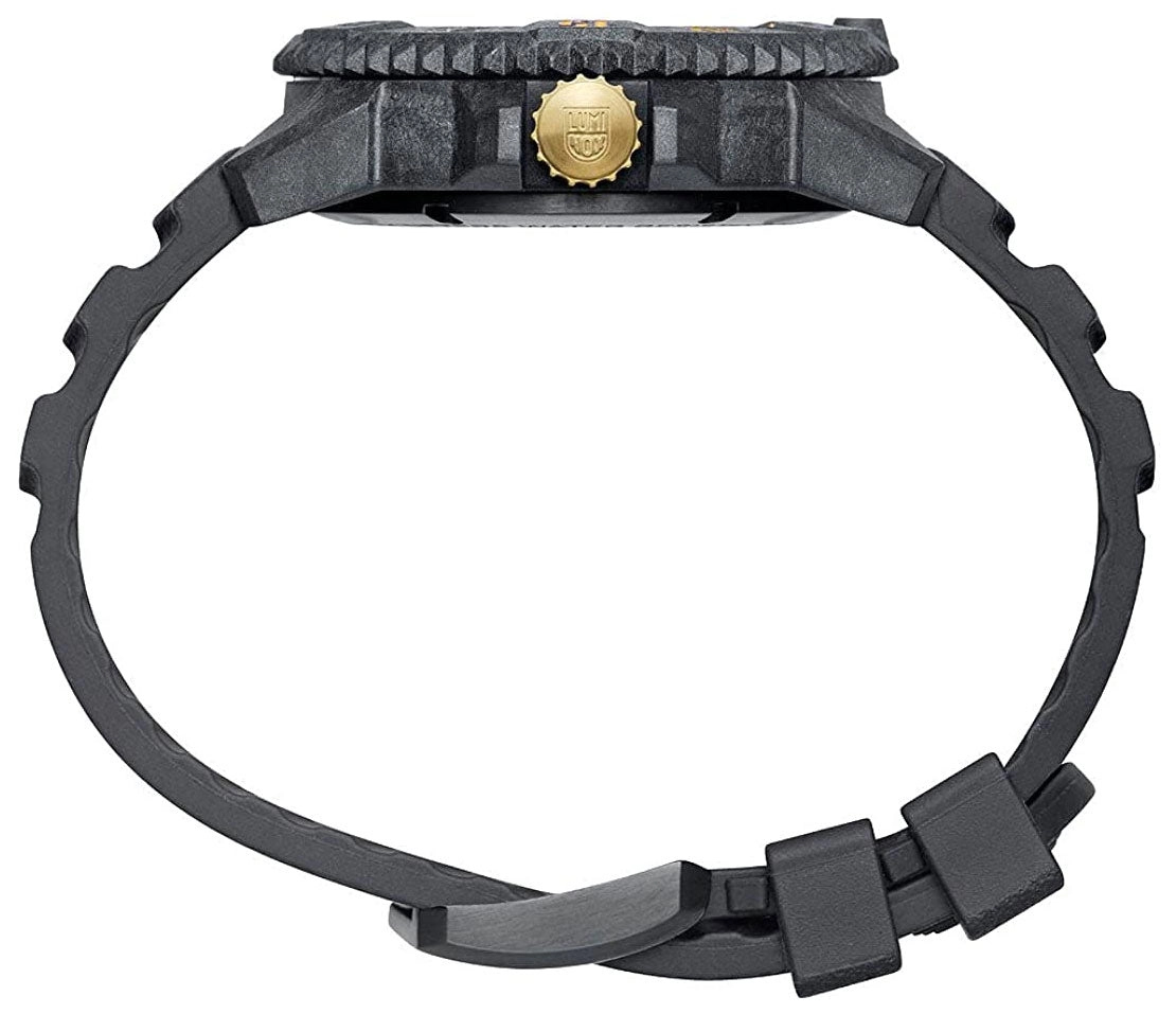 Limited Edition Luminox Master Carbon SEAL CARBONOX  Black Dial Black Rubber Interchangeable NATO Strap Date Divers Quartz Mens Watch XS.3805.NOLB.SET