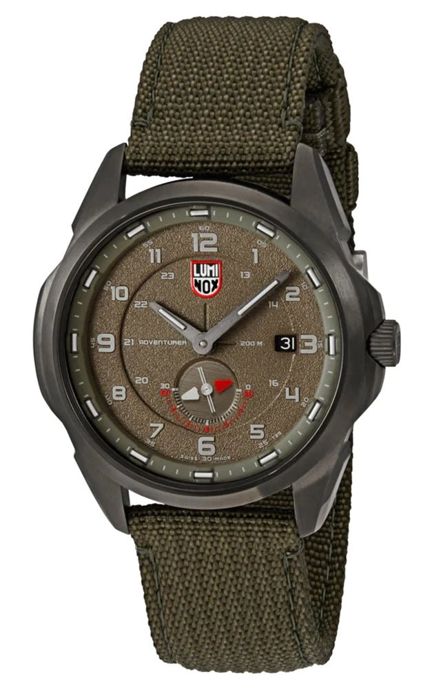 Luminox Atacama Adventurer Field Green Dial Green Textile Strap Date Divers Quartz Mens Watch XL.1767