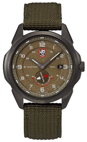 Luminox Atacama Adventurer Field Green Dial Green Textile Strap Date Divers Quartz Mens Watch XL.1767