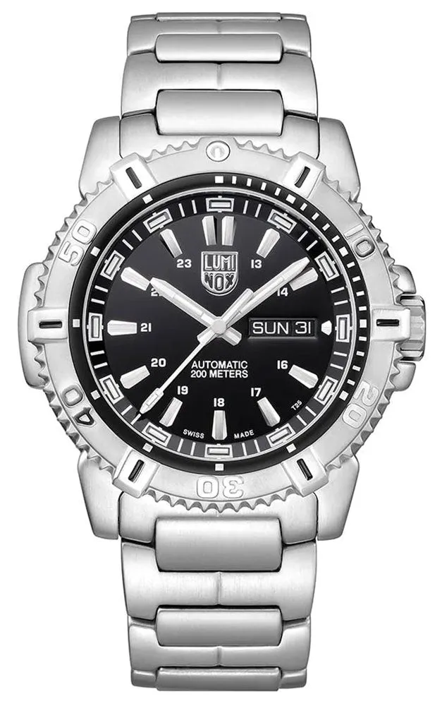 Luminox Modern Mariner Automatic Stainless Steel Black Dial Day/Date Divers Mens Watch XS.6502.NV