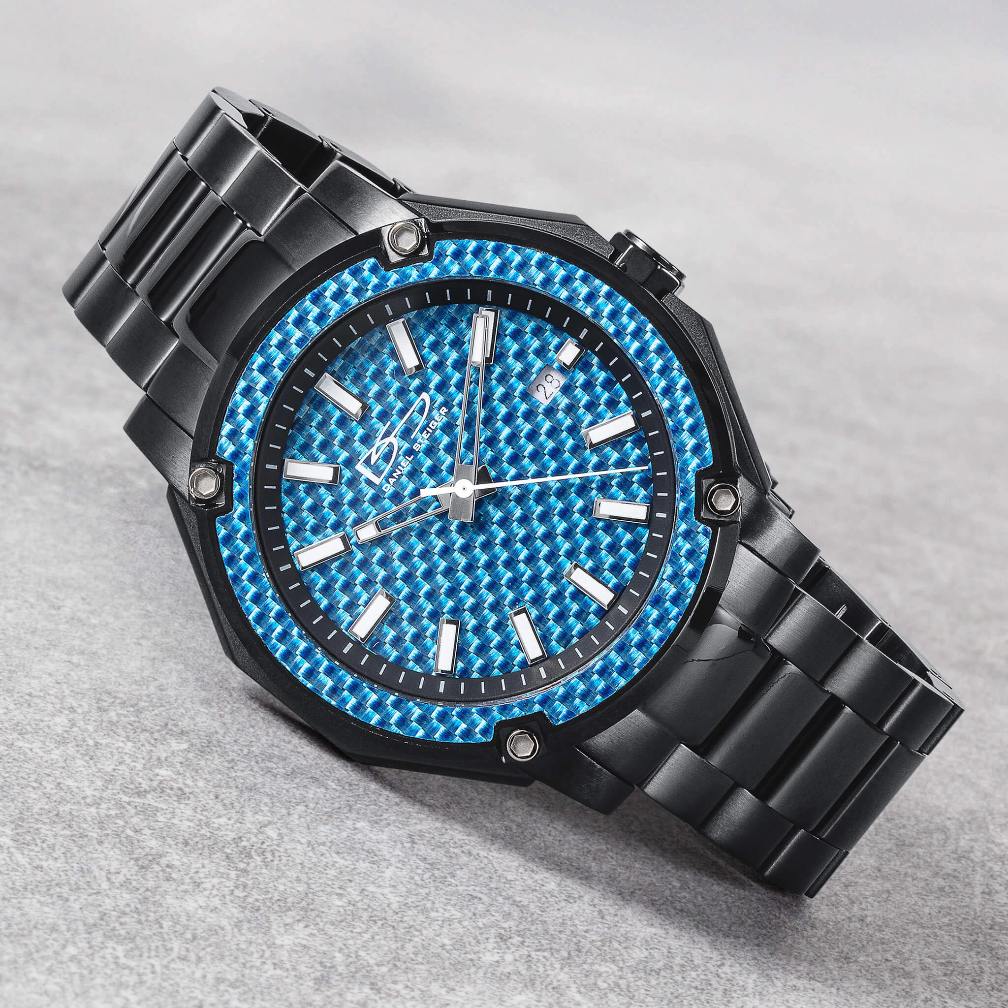 Matrix Carbon Fiber Blue Men's Watch