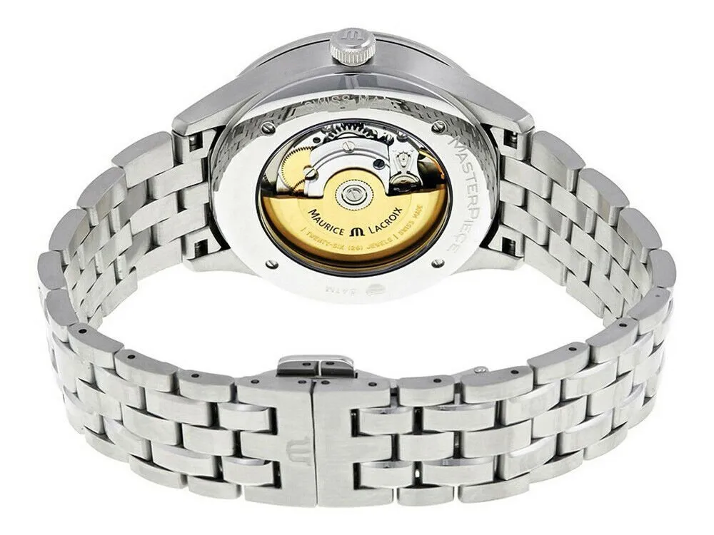 Maurice Lacroix Masterpiece Small Second Automatic Steel Mens Watch Date MP6907-SS002-112-1