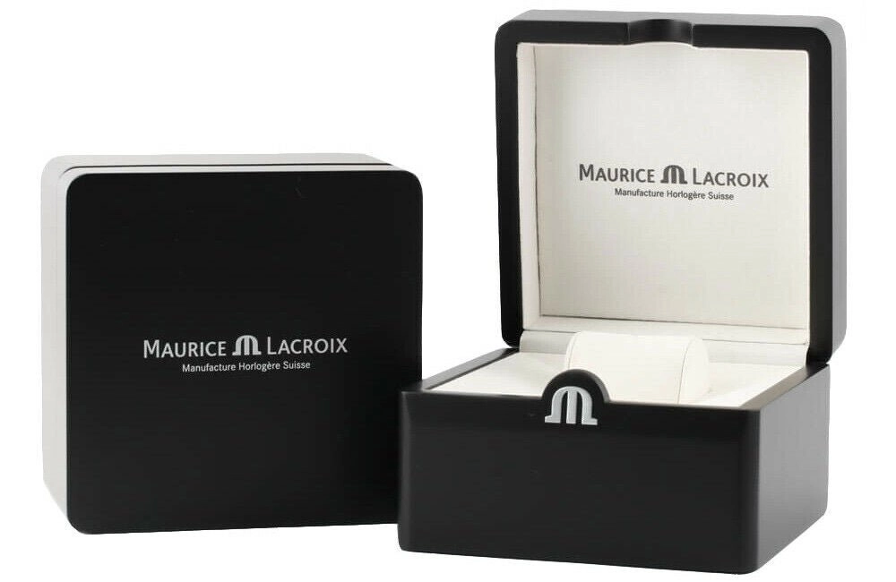 Maurice Lacroix Pontos Stainless Steel Blue Dial Day-Date Automatic Mens Watch PT6358-SS002-430-1