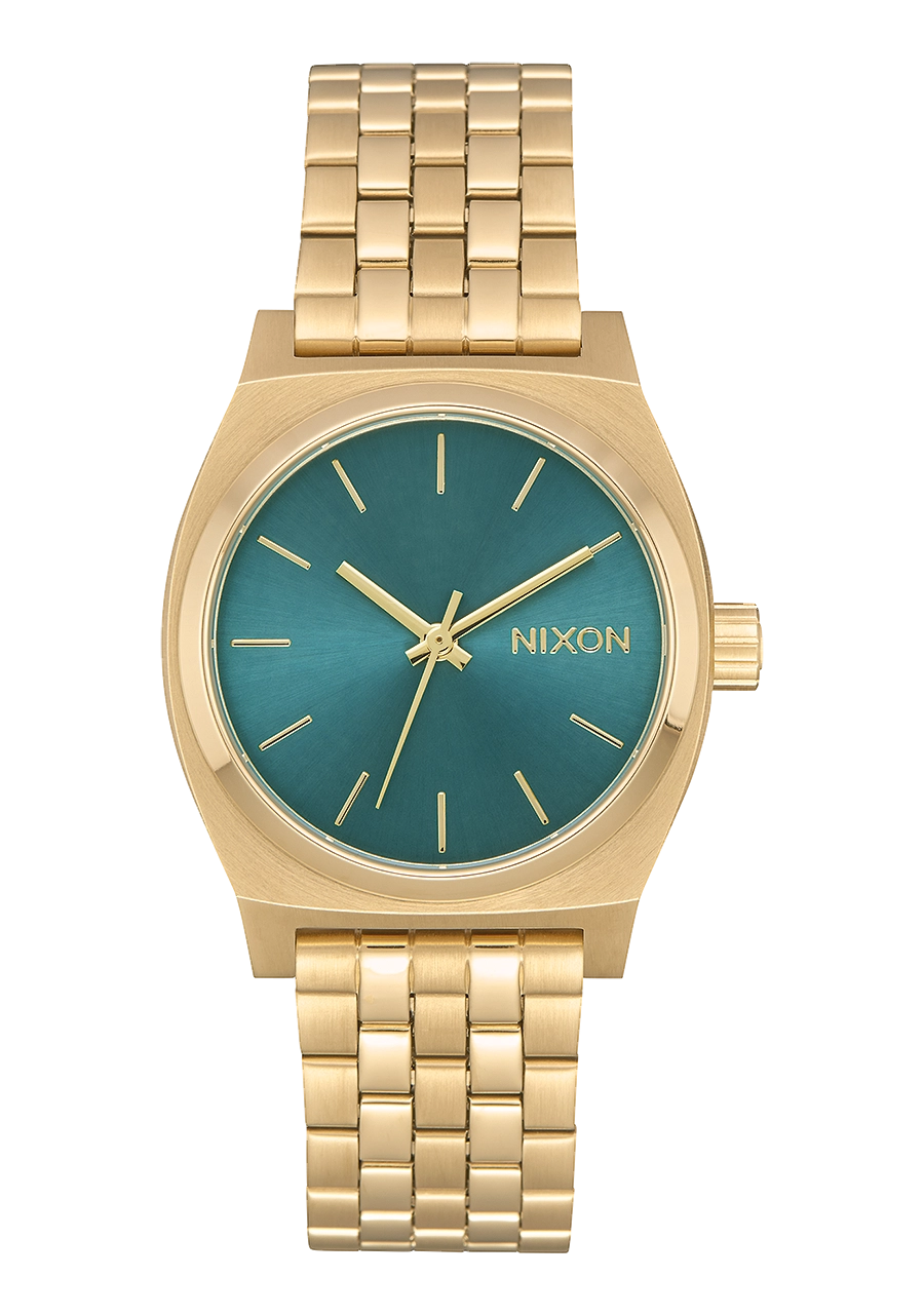 Medium Time Teller - Light Gold / Turquoise