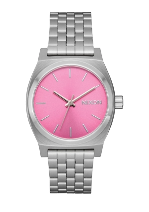 Medium Time Teller - Silver / Pink