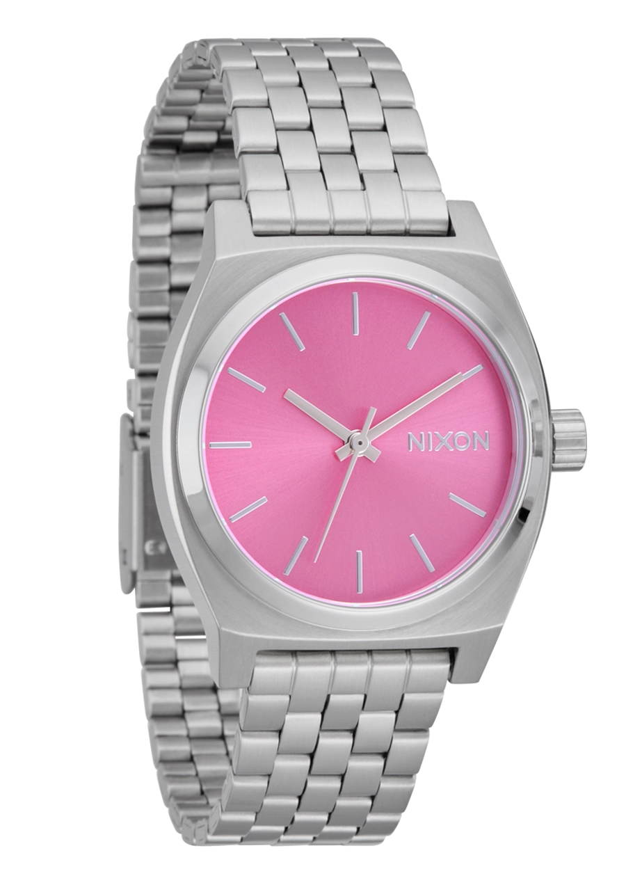Medium Time Teller - Silver / Pink