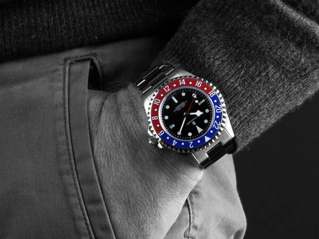Ocean 3 GMT Blue/Red Ceramic
