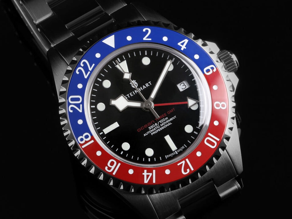 Ocean 3 GMT Blue/Red Ceramic