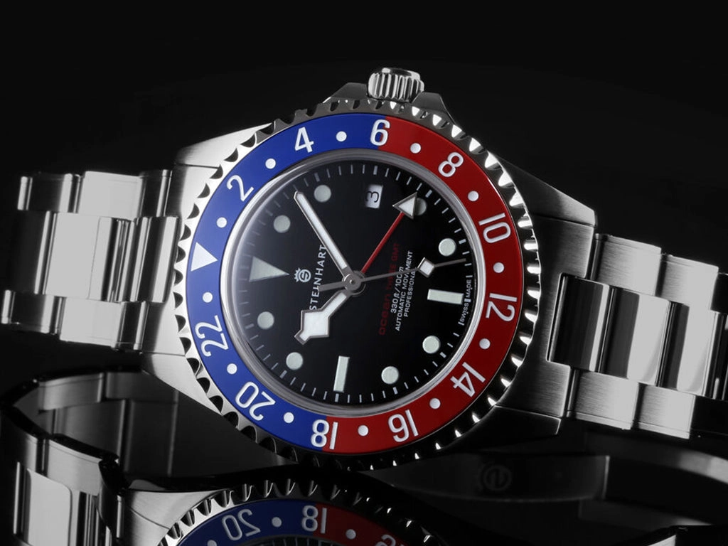 Ocean 3 GMT Blue/Red Ceramic