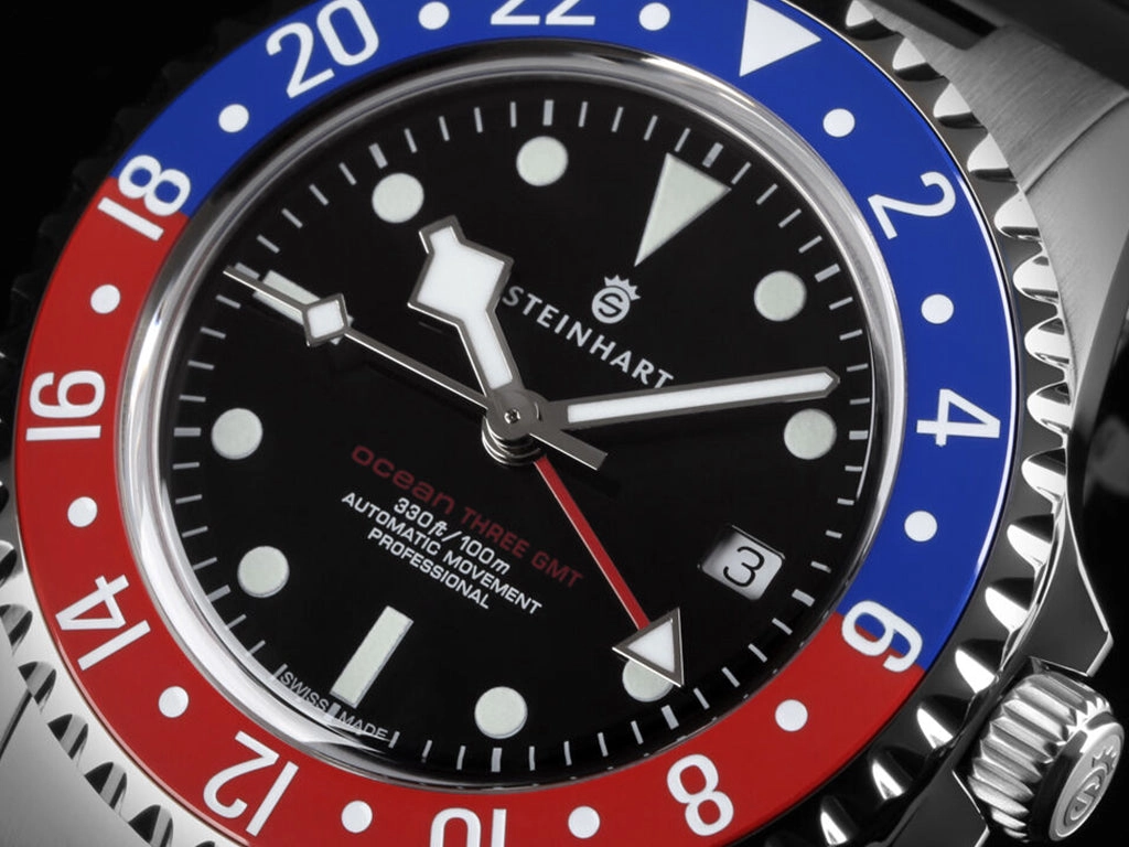 Ocean 3 GMT Blue/Red Ceramic
