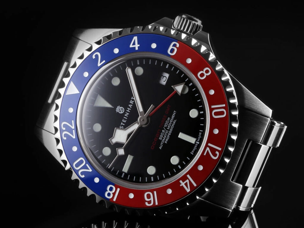 Ocean 3 GMT Blue/Red Ceramic